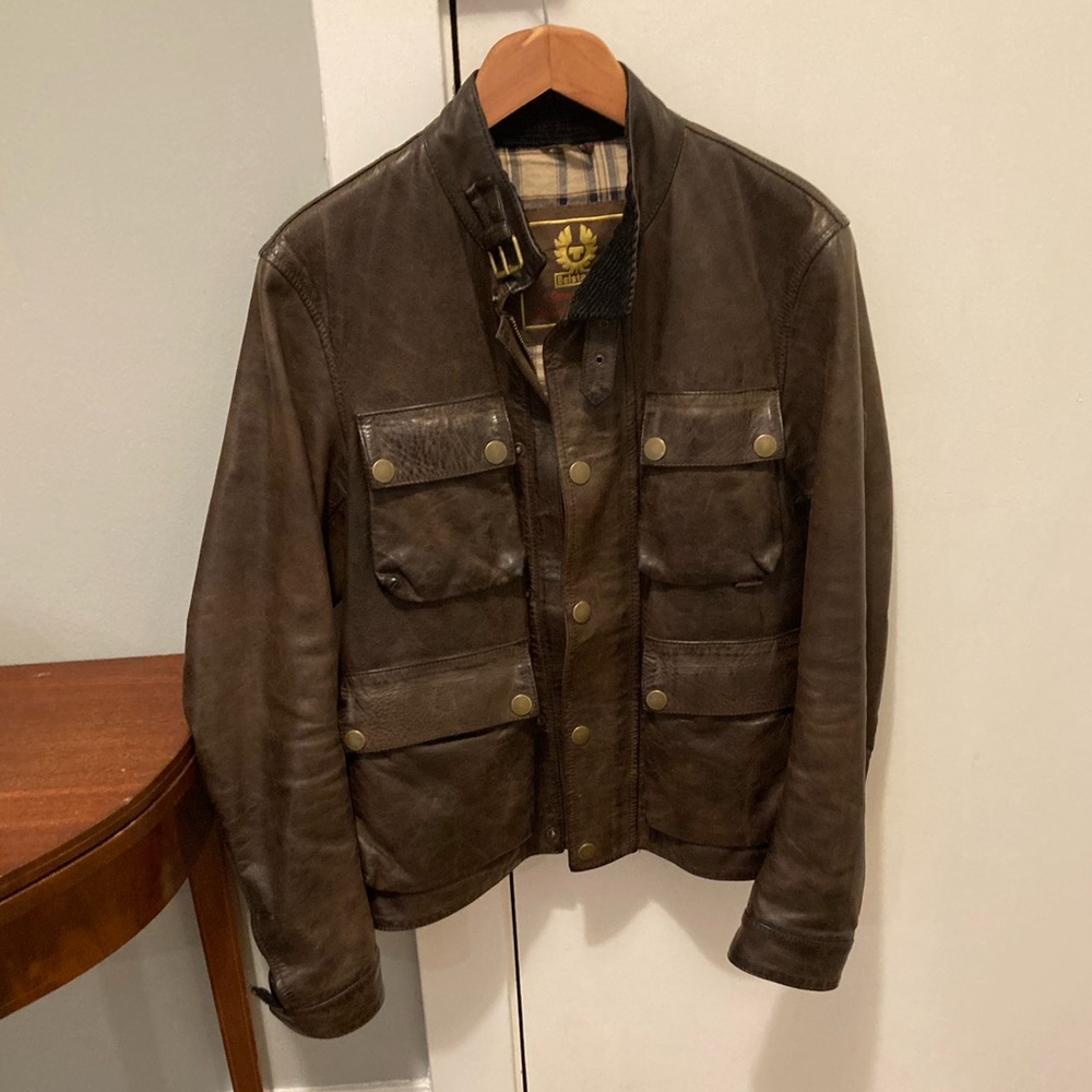 Belstaff Brad Leather Jacket - Brown - Men’s Small